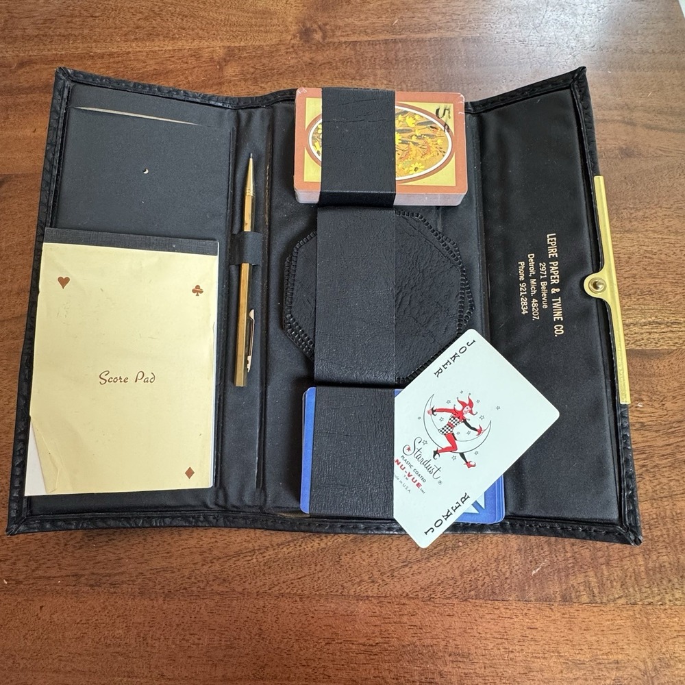 Vintage Stardust Playing Cards Wallet The Forward Line Gold Mechanical Pencil
